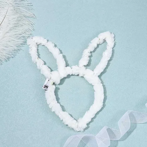 Vista 2 de Werhonton Light Up Headbands LED Bunny Ears Head bands Luminous Headdress Party Hair Accessories for Women and Girls (2pcs)