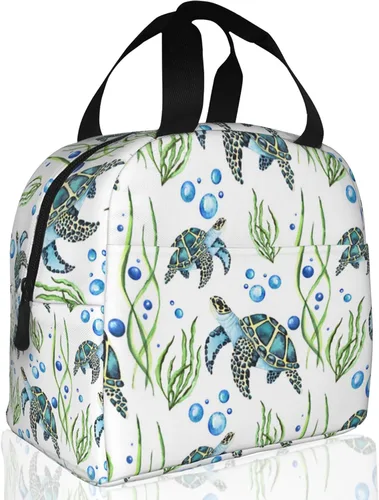 Vista 17 de Lonchera con aislamiento de ojo malvado azul para niñas y niños, lonchera reutilizable para niños, adultos, escuela, estudiantes, trabajo, picnic