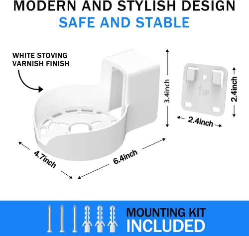 Vista 5 de Soporte de pared para estante de enrutador Tp Link Deco X20 X50 X60 X55 Deco Mesh WiFi 6 Soporte de enrutador WiFi Soporte Soporte Estante