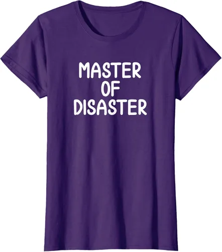 Vista 11 de Camiseta divertida con texto en inglés "Master Of Disaster