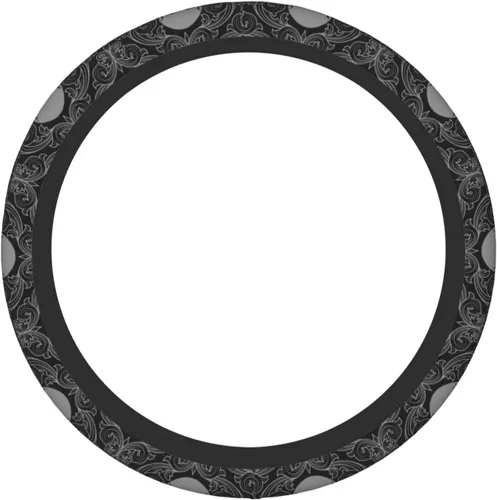Vista 8 de Funda de volante retro con diseño de calavera para mujeres, hombres y niñas, accesorios para automóvil, decoración, antideslizante, de neopreno, 15