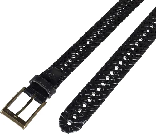 Vista 4 de DOCKERS Men's Braided Leather Belt, Fully Adjustable Casual Strap for Everyday Wear