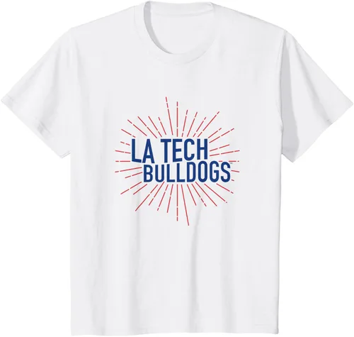 Vista 3 de Camiseta Louisiana Tech Bulldogs Burst, Blanco