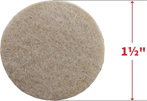 Vista 7 de Felt So Good 8802E Almohadillas autoadhesivas de fieltro para muebles, 1-1/2 pulgadas, beige, paquete de 60