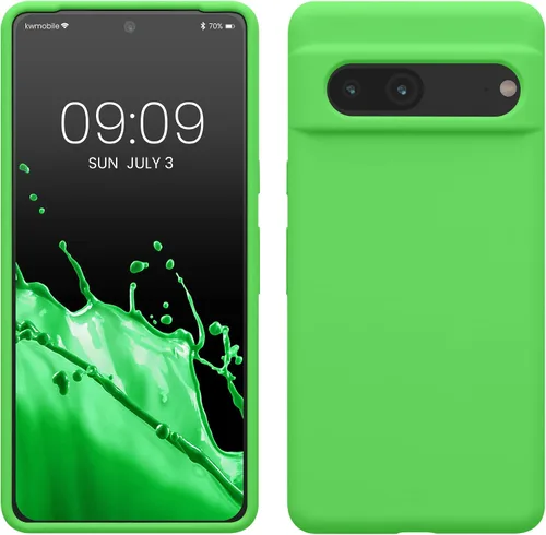 Vista 25 de kwmobile Funda compatible con Google Pixel 7 - Funda de silicona TPU con acabado suave - Piedra antigua