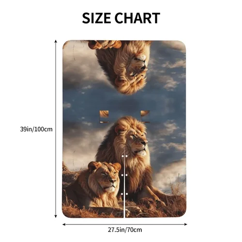 Vista 5 de Baby Car Seat Canopy Cover for Mom, Soft Breathable Nursing Breastfeeding Covers Multi Use Stroller Sun Shade Newborn Shower Gift，Two Lions