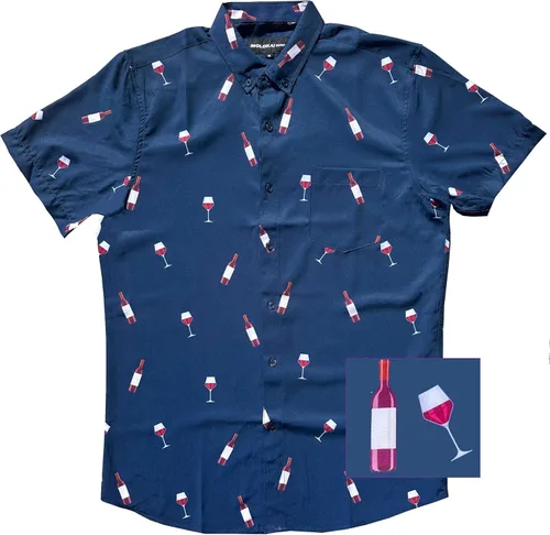 Vista 42 de Molokai Surf - Camisas hawaianas de manga corta con botones y corte ajustado