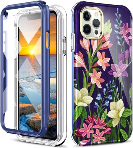 Vista 25 de Bonita funda de mármol para iPhone 11 Pro Max de 6.5 pulgadas, fabricada con protector de pantalla, ligera y elegante, cuerpo completo, a prueba