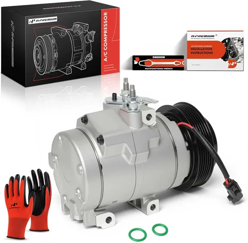 Vista 10 de A-Premium Compresor de Aire Acondicionado AC con Embrague Compatible con Ford F-250 F-350 F-450 F-550 Super Duty F53 F59 F650 F750