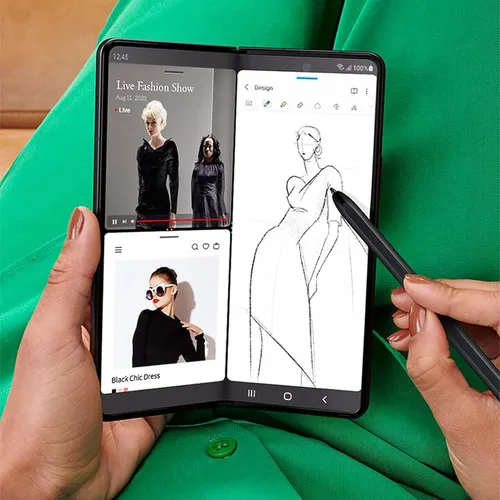 Vista 3 de Paquete de 2 bolígrafos negros Galaxy Z Fold 4 S compatibles con Samsung Galaxy Z Fold 4 Pen Fold Edition para Galaxy Z Fold 4 Fold Edition sin