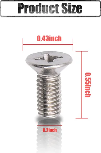 Vista 2 de Juego de 4 tornillos rotores de disco de frenado, tornillos de freno delantero y trasero de acero inoxidable, adecuados para modelos Honda, Hyundai