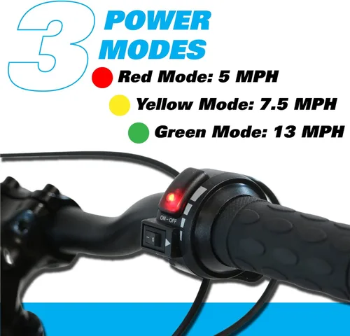 Vista 4 de STACYC Bicicleta de equilibrio eléctrica sin escobillas 16eDRIVE para niños de 5 a 7 años de edad