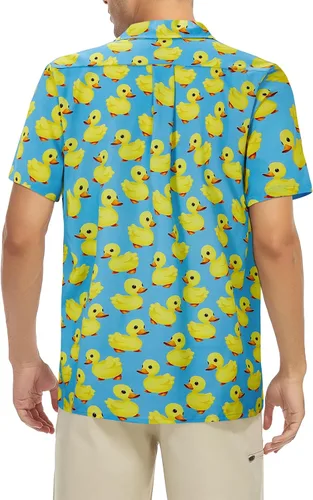 Vista 98 de Camisa hawaiana para hombre, con estampado floral, cómoda, con botones, casual, manga corta, ropa de playa para hombre