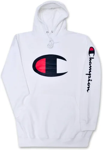 Vista 13 de Champion Sudadera con capucha para hombres grandes y altos, sudadera de forro polar de gran tamaño Negro