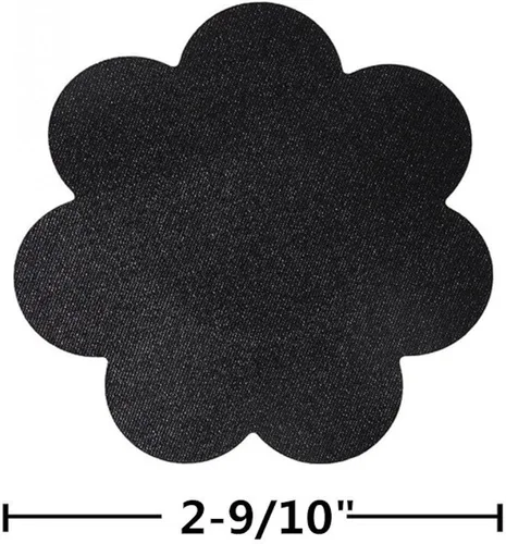 Vista 3 de Funda sin pezones 20 pares de pétalos de gel desechables autoadhesivo beige 10 pares negro 10 pares