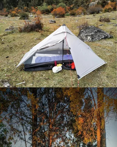 Vista 6 de 3F UL Gear Lanshan PRO Lanshan Tienda de campaña ultraligera Tienda de campaña ultraligera para 3 estaciones para 1 persona o 2 personas, camping