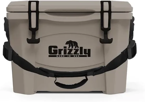 Vista 19 de Grizzly - Enfriador de 15 cuartos de galón Baúl de hielo duradero con aislamiento rotomoldeado Fabricado en Estados Unidos Garantía de por