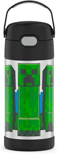 Vista 5 de THERMOS FUNTAINER - Botellas de agua de Minecraft, 16 onzas y 12 onzas