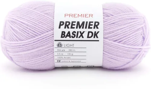 Vista 41 de Premier Yarns Basix DK - Hilo de peso, hecho de acrílico, hilo ideal para ganchillo y tejido, lavable a máquina, rubor, 3.5 onzas, 306 yardas