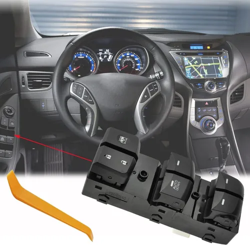 Vista 6 de 93570-3X000 Interruptor de ventana eléctrica para Hyundai Elantra 2011-2015 AUTO Down Front Left Driver Side Power Window Master Switch Button for