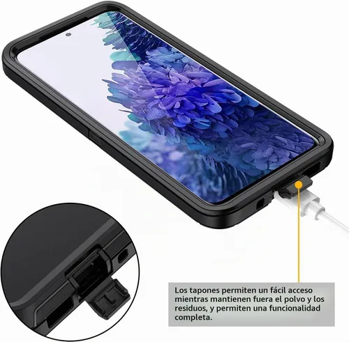Vista 6 de para Galaxy S20 FE 5g Funda, Protección Completa de 3 Capas Resistente a Golpes, Anti-caída y Anti-polvo, Cubierta Rígida de Alto Impacto