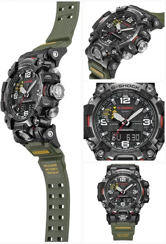 Vista 3 de CASIO GWG-2000-1A3JF G-Shock Carbon MUDMASTER Radio Solar Triple Sensor Enviado desde Japón