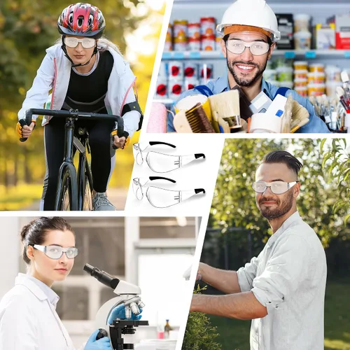 Vista 7 de Salfboy Ansi Z87.1 Certified Safety Glasses, Bulk Protection Glasses