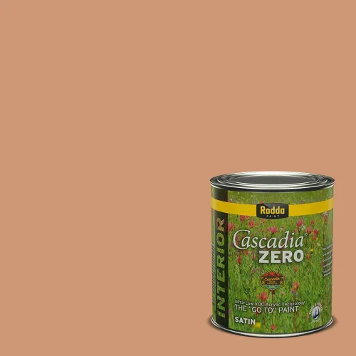 Vista 302 de Rodda Paint CASCADIA ZERO - Pintura plana e imprimación para interiores en uno, cuarto de galón, crema de ballet