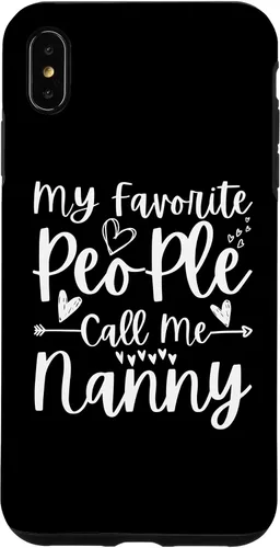 Vista 7 de Funda divertida para el día de la madre para iPhone 15 My Favorite People Call Me Nanny Heart