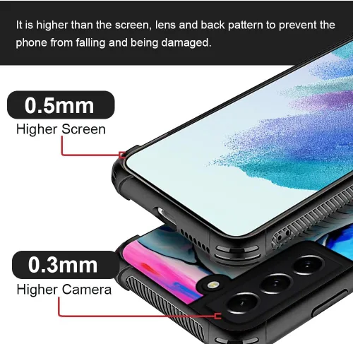 Vista 3 de Funda compatible con Samsung Galaxy S21, diseño de elefantes africanos, diseño increíble a prueba de golpes, antiarañazos, carcasa trasera