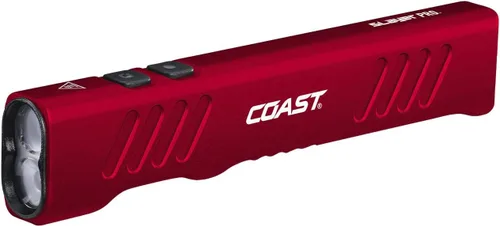 Vista 12 de Coast Slayer 1150 lúmenes linterna LED recargable por USB-C con modo Spot/Flood, modo memoria y clip de bolsillo, plateado