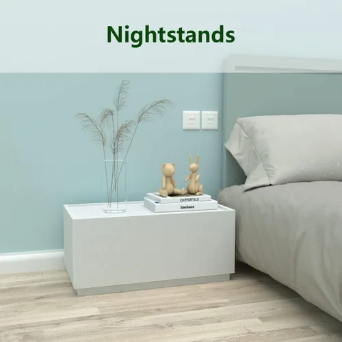 Vista 6 de woodtalks Cómoda apilable de 1 cajón, cómoda multiusos para dormitorio, armario de almacenamiento para entrada, mesita de noche, sofá junto a