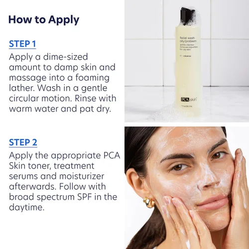 Vista 4 de PCA SKIN Jabón facial hidratante para piel grasa, limpiador facial suave, minimiza los brotes, botella de 7 onzas líquidas