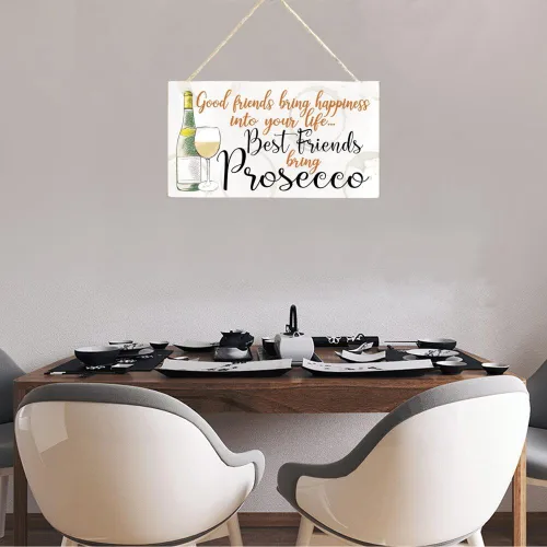 Vista 4 de Good Friends Bring Happiness into Your Life Best Friends Bring Prosecco - Hermoso regalo de amistad significativo Prosecco (US-G055)