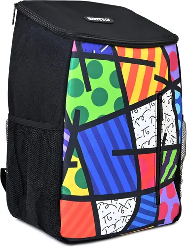 Vista 2 de Romero BRITTO - Mochila térmica aislada - Paisaje colorido