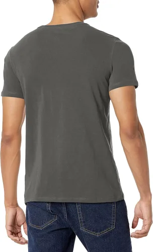Vista 2 de GUESS Camiseta con logotipo bordado ecológico para hombre