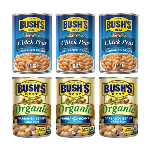 Vista 14 de Bush's Best Paquete variado de frijoles horneados dorados y frijoles blancos Hominy de 1 CT