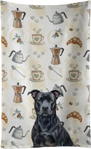 Vista 20 de Caroline's Treasures Afghan Hound - Toalla de cocina para barra de café, terciopelo frontal y lazo de algodón, lavable a máquina Sabueso afgano