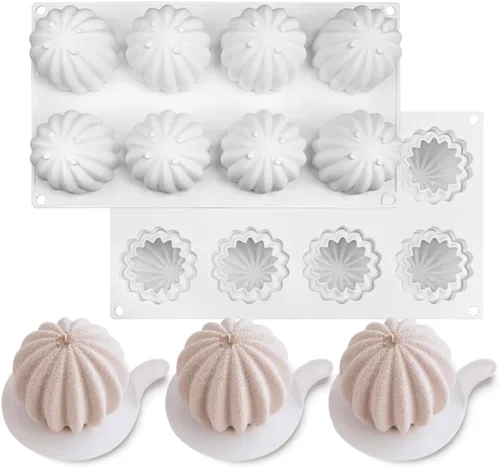 Vista 10 de mostsom Moldes de Chocolate de Girasol para Hacer en Casa (DIY), Moldes de Silicona para Dulces, Bandejas Antiadherentes para Hornear Galletas