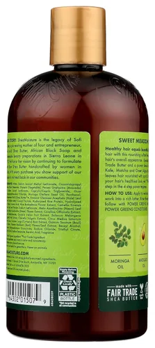 Vista 2 de SHEA MOISTURE Champú Moringa Aguacate Power Greens, 13 FZ