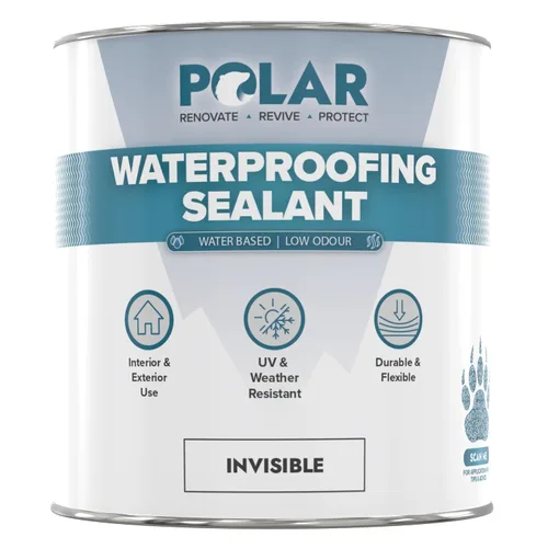 Vista 10 de Polar Sellador impermeabilizante – 17 onzas líquidas – Acabado invisible transparente – Revestimiento impermeable para exteriores e interiores