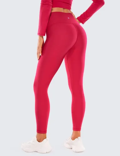 Vista 2 de CRZ YOGA Leggings suaves con forro polar para mujer de 26.5 pulgadas, cintura alta, térmicos, resistentes al agua, pantalones casuales de yoga
