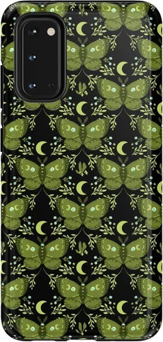 Vista 275 de Casely Funda para Galaxy S9 Postura de cadáver Yoga de esqueleto Diseño protector delgado esencial de doble capa