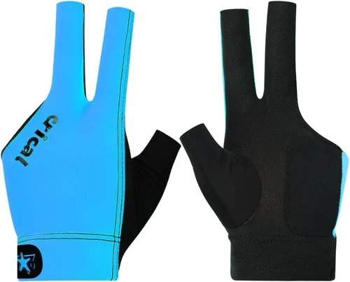 Vista 17 de CRICAL Guante de billar profesional para piscina, diseño de 3 dedos con licra gruesa y agarre antideslizante para hombres y mujeres, accesorios