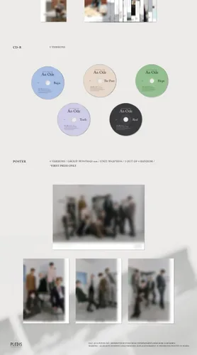 Vista 6 de Seventeen 'An Ode' 3rd Regular Album Random Version 104p PhotoBook+8p Mini Book+4p PhotoCard+Tracking