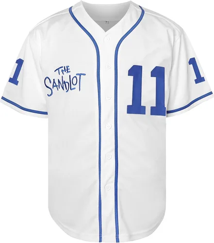 Vista 2 de The Sandlot Benny The Jet Rodriguez Michael Squints Palledorous Alan Yeah-Yeah McClennan Bel Air Jersey de Béisbol con Impresión 3D