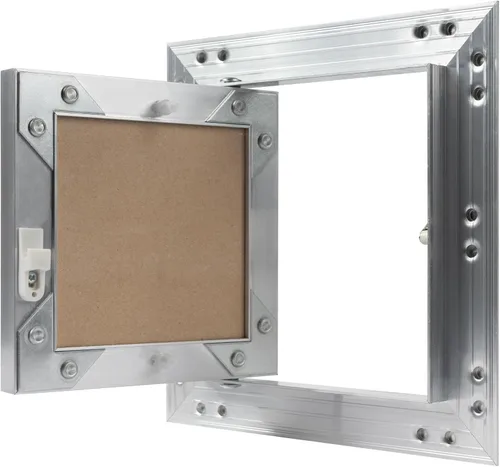 Vista 3 de Panel de acceso de aluminio para paneles de yeso de 6 x 6 pulgadas, puerta del eje de servicio, plomería, electricidad, calefacción, escotilla