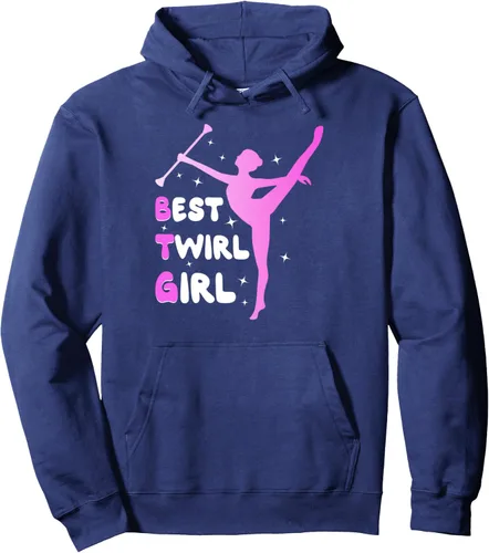 Vista 6 de Baton Twirler Baton Twirling Recitals Majorette Dance Pullover Hoodie