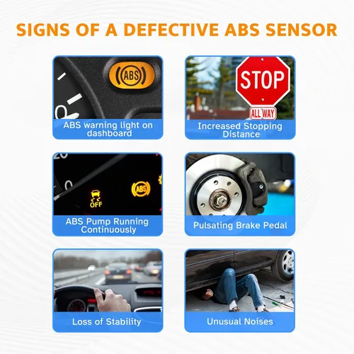 Vista 6 de Sensor de velocidad de rueda ABS trasero izquierdo o derecho compatible con Dodge Ram 1500 2007 2008 2009 2010 2011 2012, Dodge Durango 2004-2006