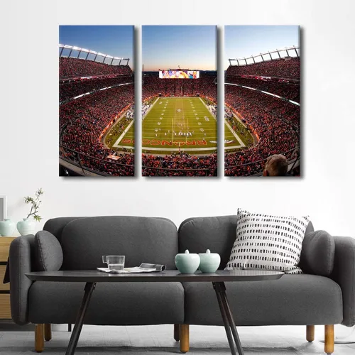 Vista 131 de Lincoln - Lienzo decorativo para pared, diseño de campo financiero de Filadelfia, paisaje de estadio de fútbol de Filadelfia, decoración de pared
